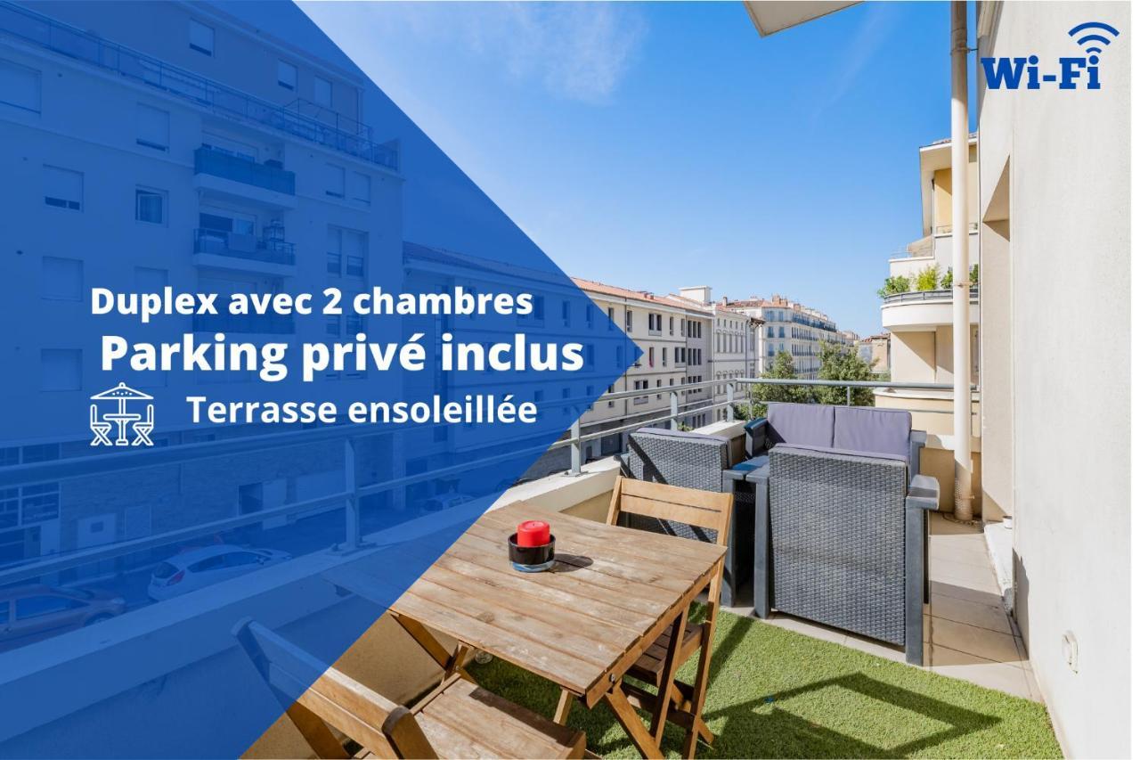 La Joliette; Duplex 2 Chambres, Parking Inclus+ Terrasse+ Ascenseur Μασσαλία Εξωτερικό φωτογραφία